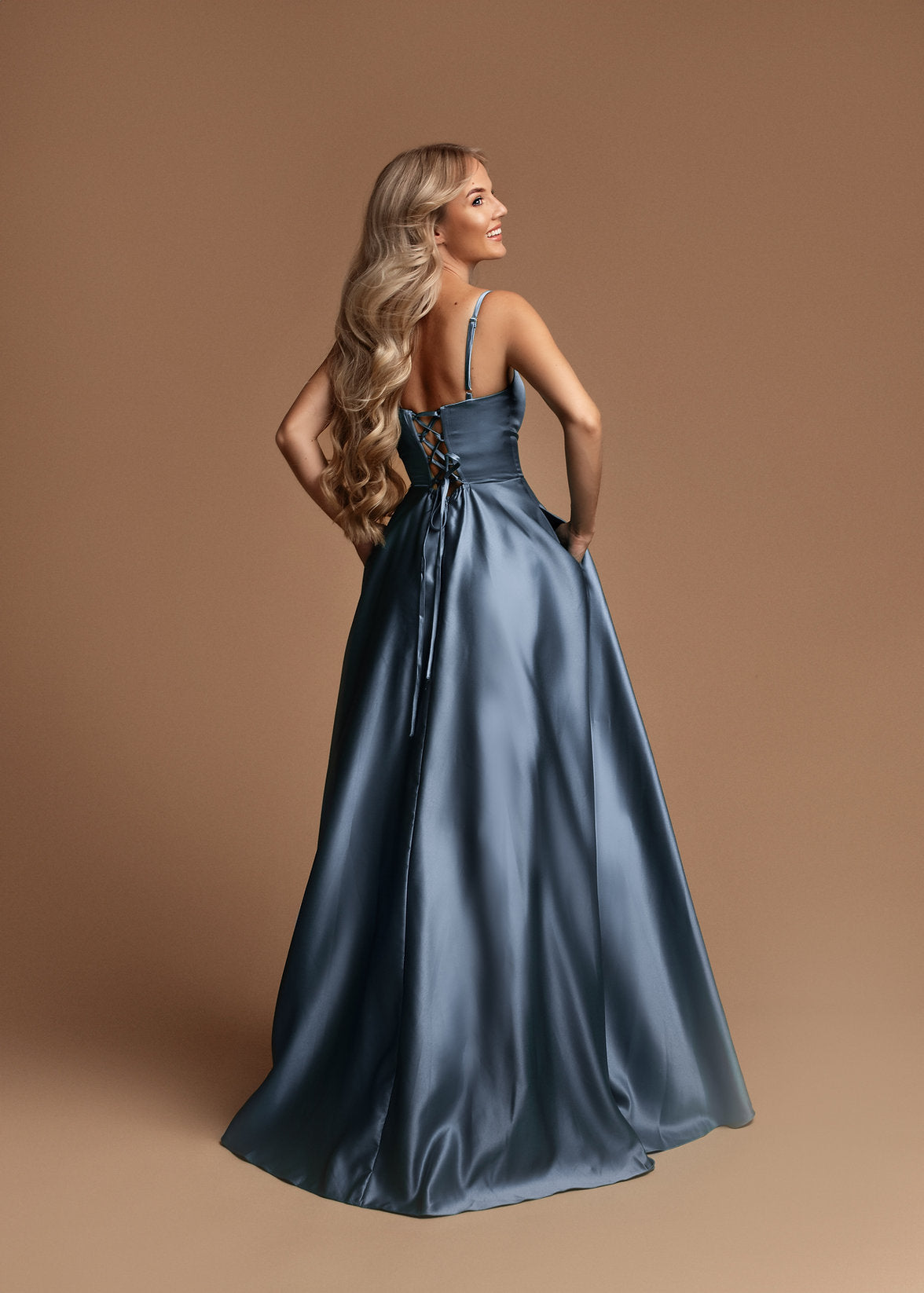 Vestido Kelly Dusty Blue