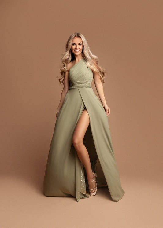 Vestido Mónica Verde Oliva